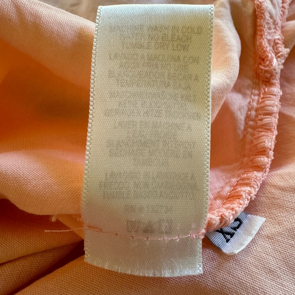 Cloth & Stone Peach Long Sleeve Tie Front Dress - Picture 8 of 10